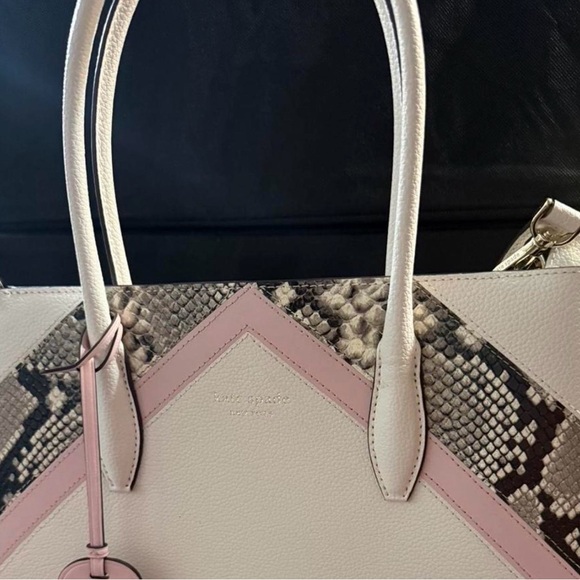 Kate Spade  - Women's Eva Chevron Medium Satchel - Picture 2 of 9